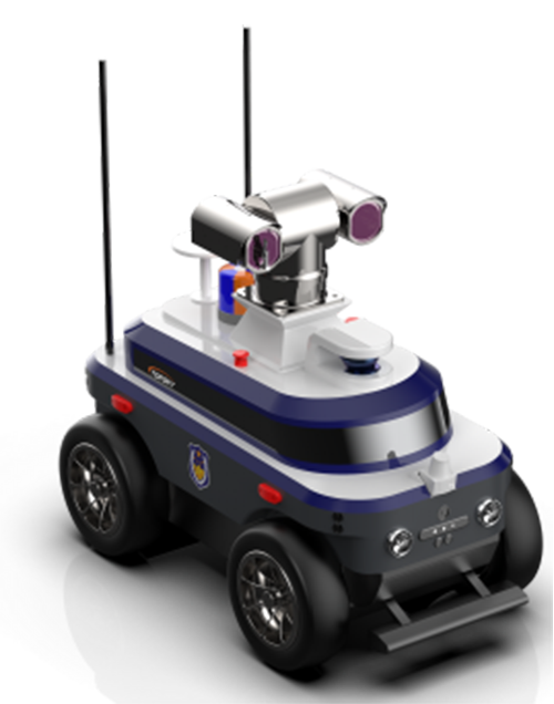 警用巡邏安防機器人 （第1代，集成環(huán)境感知+動態(tài)決策+行為控制和報警裝置+自主感知+自主行走）