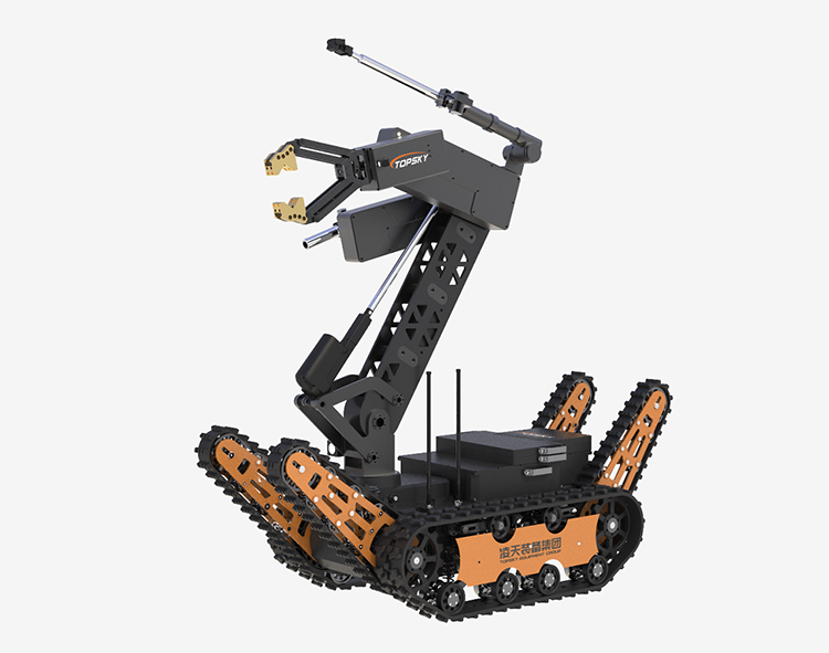 重型排爆機器人（重量650kg,夾持力120kg，前后雙擺臂）【第6代】