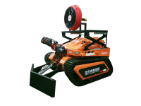 RXR-YM60000D消防排煙滅火機器人 （第4代，油動液壓，帶推鏟，可升降排煙機）