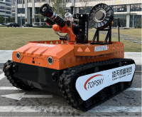 防爆消防滅火排煙偵察機器人（中型，第11代，語音控制+跟隨功能+5G控制+水炮跟蹤火焰+野外導(dǎo)航)