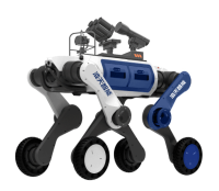 反恐防暴輪足機器狗（輪足，自組網(wǎng)+集成一體式遙控器+38mm六連發(fā)射器+捕捉網(wǎng)發(fā)射器）